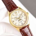 Patek Philippe Complications 39mm Cal.324 Movement Waterproof 30m Brown Leather Strap Watch grandmaster chime replica